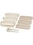 1260 ml 3 Katlı Kapaklı Çatal Bıçaklı Beslenme Kutusu Lunch Box Beslenme Kabı - Kahve 2
