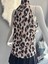 Leopar Desenli Mikro Kumaş Bluz 56CM 4