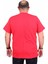Erkek Büyük Beden Sıfır Yaka Tişört Let's Do It 25186 Kırmızı 3
