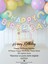 3 Parça Gökkuşağı Happy Birthday Doğum Günü Süsü Happy Birthday Pasta Süsleme Seti 1