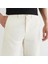 Erkek Krem Slim Fit Şort 4