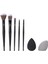 Black Gold Serisi Makyaj Fırçası ve Beauty Blender Seti 1