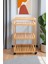 Bambu 3 Raflı Tekerlekli Sunum Servis Arabası Mutfak Rafı Sehpa Banyo Rafı DB-0029 2