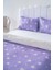 Mor Papatya Çift Kişilik Nevresim Takımı Pamuklu 3