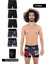 Erkek 5'li Desenli Renkli Pamuklu Premium Paket Boxer 1