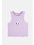 Panda Ribana Halter Yaka Crop Atlet - Lila 1