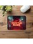 Kırmızı Neon Hustle Mode Yazılı Mousepad - 19X23 cm 2 mm Dikdörtgen Ithal Baskılı Mouse Pad 4