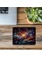 Siyah Fon Üzerine Parlayan Yıldızlar Mousepad - 19X23 cm 2 mm Dikdörtgen Ithal Baskılı Mouse Pad 3