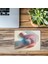Bej Zemin Üzerine Minimal Çember Tasarımı - 19X23 cm 2 mm Dikdörtgen Ithal Baskılı Mouse Pad 3