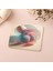 Bej Zemin Üzerine Minimal Çember Tasarımı - 19X23 cm 2 mm Dikdörtgen Ithal Baskılı Mouse Pad 5