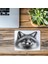 Göz Temalı Fox Mousepad – Beyaz Arka Plan - 19X23 cm 2 mm Dikdörtgen Ithal Baskılı Mouse Pad 3