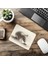 Gri Vinyet Zeminli Fare Portresi Mousepad - 19X23 cm 2 mm Dikdörtgen Ithal Baskılı Mouse Pad 6