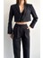 Bağlama Detay Crop Blazer Ceket 3