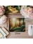 Sabah Işığında Yaprak ve Damla Mousepad - 19X23 cm 2 mm Dikdörtgen Ithal Baskılı Mouse Pad 1