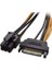 Sata Power To 6 Pin Power Kablo 15pın Sata To 6pin Gpu Için Power Kablo 20cm 2