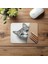 Köşeden Bakan Meraklı Kedi Mousepad - 19X23 cm 2 mm Dikdörtgen Ithal Baskılı Mouse Pad 4