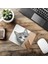 Köşeden Bakan Meraklı Kedi Mousepad - 19X23 cm 2 mm Dikdörtgen Ithal Baskılı Mouse Pad 6