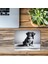 Mat Dokulu Karakalem Köpek Tasarımı - 19X23 cm 2 mm Dikdörtgen Ithal Baskılı Mouse Pad 3