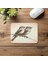 Tel Üzerinde Kuşlar – Minimal Mouse Pad - 19X23 cm 2 mm Dikdörtgen Ithal Baskılı Mouse Pad 4