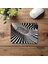 Monokrom Modern Stil Çizgili Mousepad - 19X23 cm 2 mm Dikdörtgen Ithal Baskılı Mouse Pad 4