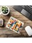 Dik Açılı Geometrik Blok Tasarımı Mousepad - 19X23 cm 2 mm Dikdörtgen Ithal Baskılı Mouse Pad 6