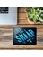Beton Duvar Üzeri Pembe Turuncu Neon Mouse Pad - 19X23 cm 2 mm Dikdörtgen Ithal Baskılı Mouse Pad 3