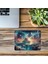 Uzayda Adalar Üzerinde Şelaleli Mousepad - 19X23 cm 2 mm Dikdörtgen Ithal Baskılı Mouse Pad 3
