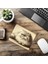 Sepya Tonlu Yatar Pozdaki Kedi Çizimi - 19X23 cm 2 mm Dikdörtgen Ithal Baskılı Mouse Pad 6