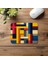 Mat Doku Üzerine Çizgisel Sanat Mouse Pad - 19X23 cm 2 mm Dikdörtgen Ithal Baskılı Mouse Pad 4