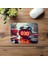 Pixel Obje Detaylı Saat Tasarımı Mousepad - 19X23 cm 2 mm Dikdörtgen Ithal Baskılı Mouse Pad 4
