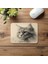 Yumuşak Tonlarda Kedi Portresi Mousepad - 19X23 cm 2 mm Dikdörtgen Ithal Baskılı Mouse Pad 4