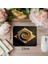 Altın Spiral ve Bloklu Minimalist Mousepad - 19X23 cm 2 mm Dikdörtgen Ithal Baskılı Mouse Pad 1
