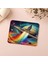 Satürn Yörüngesinde Renkli Roket Mousepad - 19X23 cm 2 mm Dikdörtgen Ithal Baskılı Mouse Pad 5