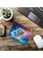 Floating Game Console Mouse Pad – Neon Stil - 19X23 cm 2 mm Dikdörtgen Ithal Baskılı Mouse Pad 6