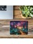 Nebula Arka Planlı Fütüristik Şehir Mouse Pad - 19X23 cm 2 mm Dikdörtgen Ithal Baskılı Mouse Pad 3