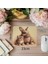 Yanyana Oturan Tavşan ve Kedi Mousepad - 19X23 cm 2 mm Dikdörtgen Ithal Baskılı Mouse Pad 1