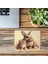 Yanyana Oturan Tavşan ve Kedi Mousepad - 19X23 cm 2 mm Dikdörtgen Ithal Baskılı Mouse Pad 3