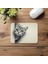 Karakalem Tarzı Kedili Mouse Pad Tasarımı - 19X23 cm 2 mm Dikdörtgen Ithal Baskılı Mouse Pad 4