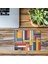 Bauhaus Stilinde Renkli Şekillerle Mouse Pad - 19X23 cm 2 mm Dikdörtgen Ithal Baskılı Mouse Pad 3