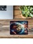 Uydularla Çevrili Gerçekçi Gezegen Mousepad - 19X23 cm 2 mm Dikdörtgen Ithal Baskılı Mouse Pad 3