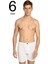 Erkek Beyaz 6'lı Paket Penye Paçalı Külot ELF568T0110CCM6 2