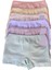 3'lü Kız Çocuk Renkli Likralı Pamuklu Fitilli Boxer Külot 3