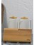 Porselen Yağdanlık Seti - Ahşap Stantlı 2X600 ml 5