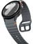 Samsung Galaxy Watch 4 5 6 7 Fe Classic Turuncu Mavi Dalga Desen Silikon Kordon 40/42/43/44/46/47MM 4