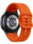 Samsung Galaxy Watch 4 5 6 7 Fe Classic Turuncu Mavi Dalga Desen Silikon Kordon 40/42/43/44/46/47MM 2