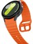 Samsung Galaxy Watch 4 5 6 7 Fe Classic Turuncu Mavi Dalga Desen Silikon Kordon 40/42/43/44/46/47MM 3