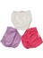 Kız Bebek Çocuk Desenli Sevimli 3 Lü Alıştırma Külodu 035-60155-003 5