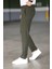 Erkek Haki Renk Italyan Kesim Slimfit Kumaş Pantolon 2