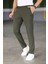 Erkek Haki Renk Italyan Kesim Slimfit Kumaş Pantolon 4