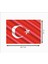 Türk Bayrağı Dalgalı Dekoratif Ahşap Poster 2